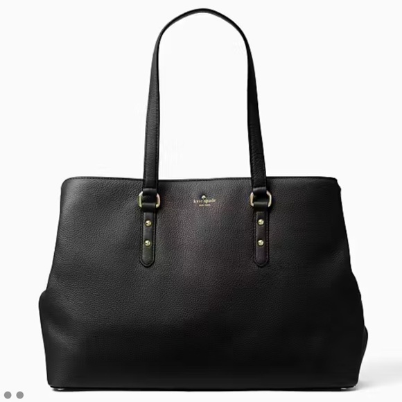 kate spade Handbags - Kate Spade Black Leather Tote Bag